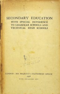 《中等教育报告，特别是关于文法学校和技术中学》  Secondary Education：With Special Reference to Grammar Schools and Technical High Schools